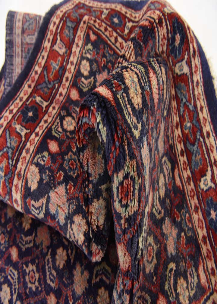 3' 8 x 10' 5 Hand Knotted Farahan Persian Wool Runner Rug