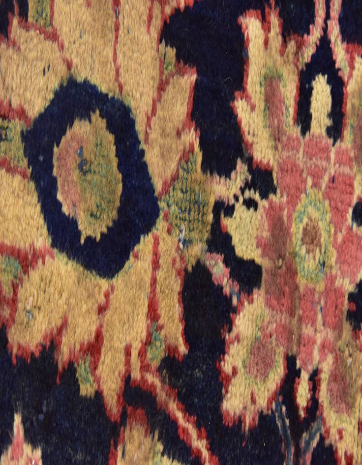 Detail image of 3' 10 x 9' Hand Knotted Farahan Persian Wool Runner Rug