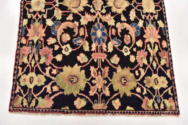 3' 10 x 9' Hand Knotted Farahan Persian Wool Runner Rug