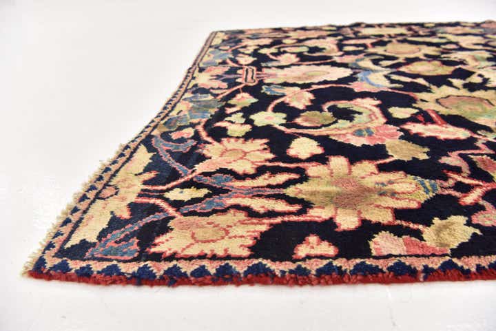 3' 10 x 9' Hand Knotted Farahan Persian Wool Runner Rug