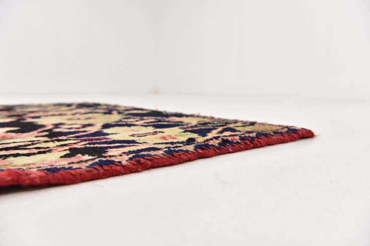 Detail image of 3' 10 x 9' Hand Knotted Farahan Persian Wool Runner Rug