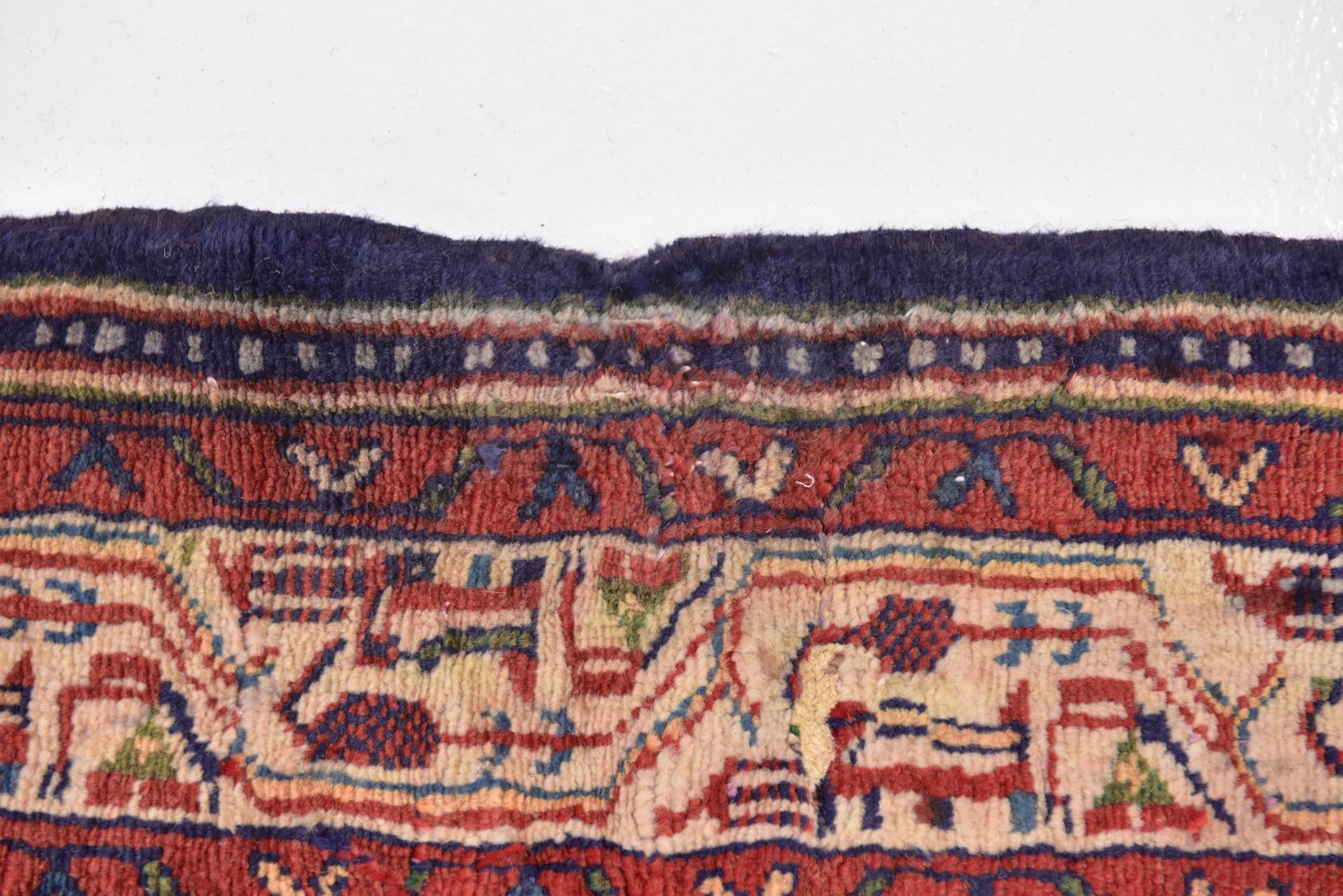 3' 6 x 10' 2 Hand Knotted Farahan Persian Wool Runner Rug