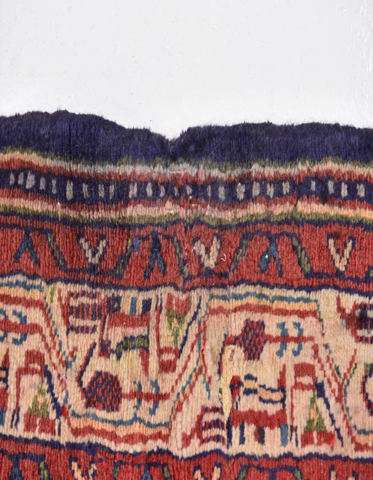 Detail image of 3' 6 x 10' 2  Hand Knotted Farahan Persian Wool Runner Rug