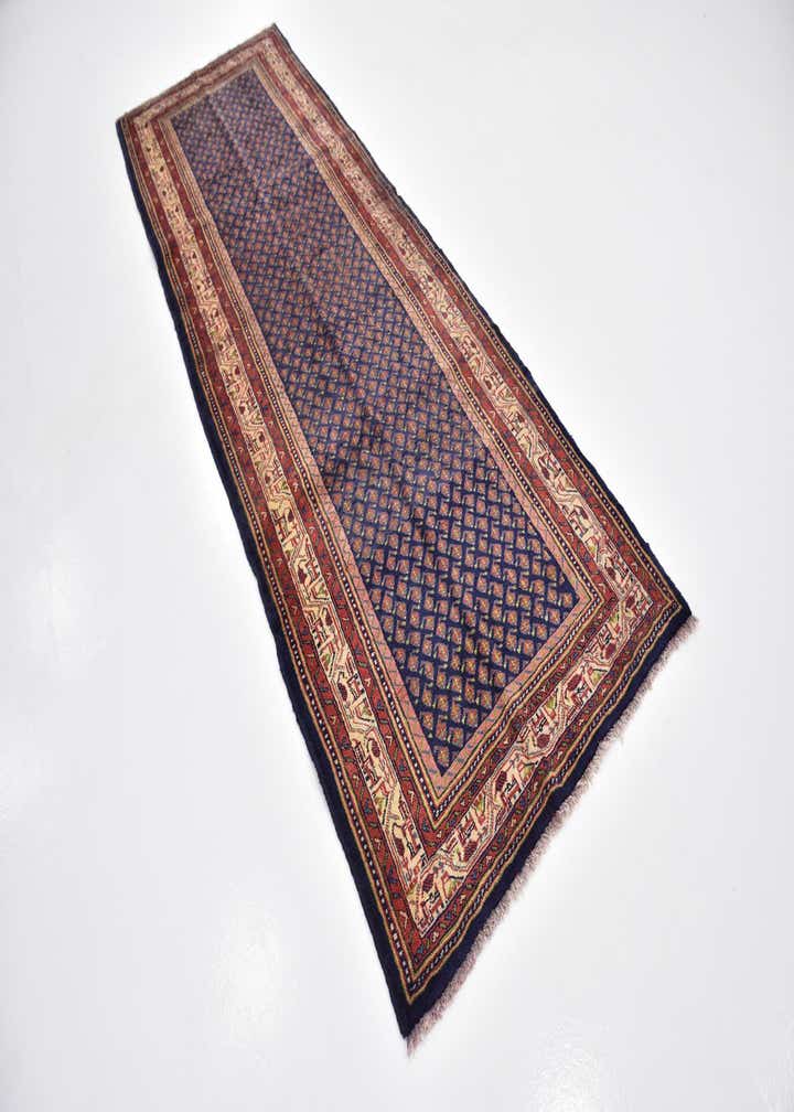 3' 6 x 10' 2 Hand Knotted Farahan Persian Wool Runner Rug
