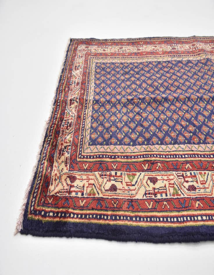 Detail image of 3' 6 x 10' 2  Hand Knotted Farahan Persian Wool Runner Rug