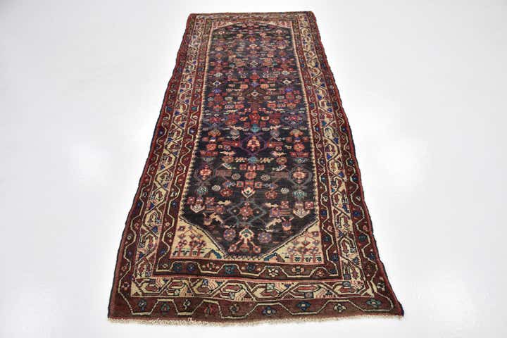 3' 7 x 9' 7 Hand Knotted Farahan Persian Wool Runner Rug