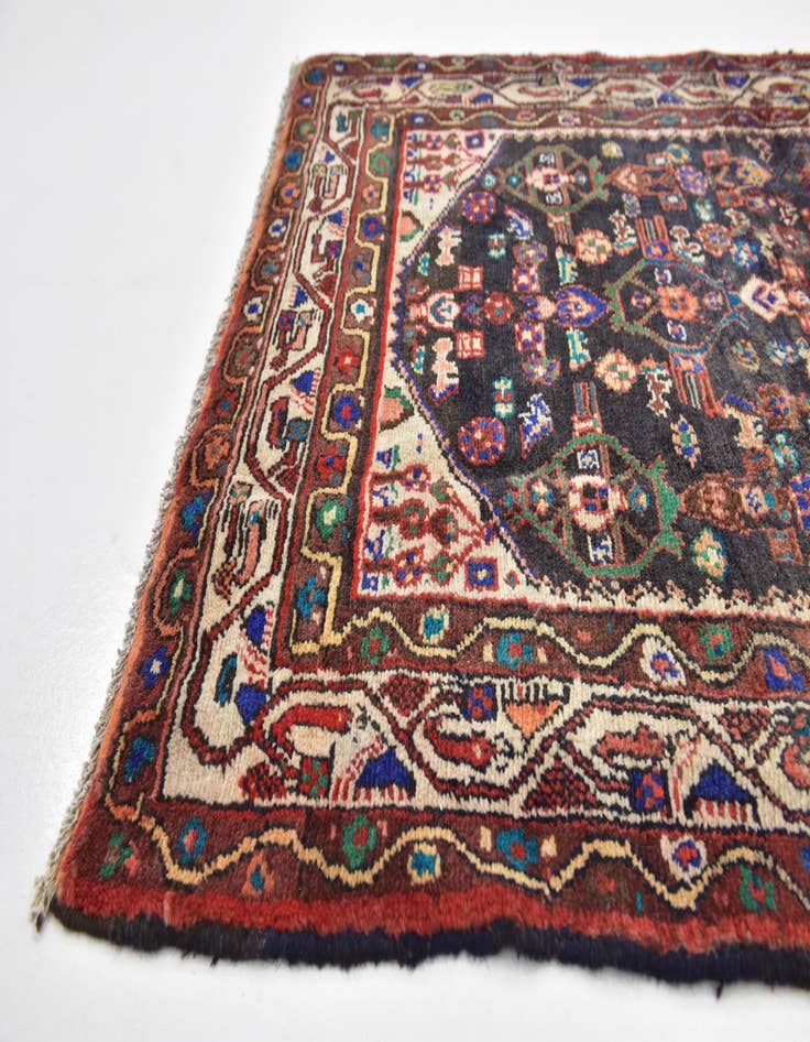 Detail image of 3' 7 x 9' 7  Hand Knotted Farahan Persian Wool Runner Rug