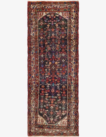 3' 7 x 9' 7 Hand Knotted Farahan Persian Wool Runner Rug