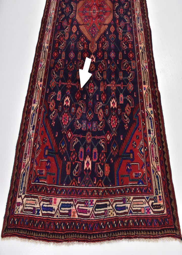 4' 8 x 9' 5 Hand Knotted Farahan Persian Wool Runner Rug