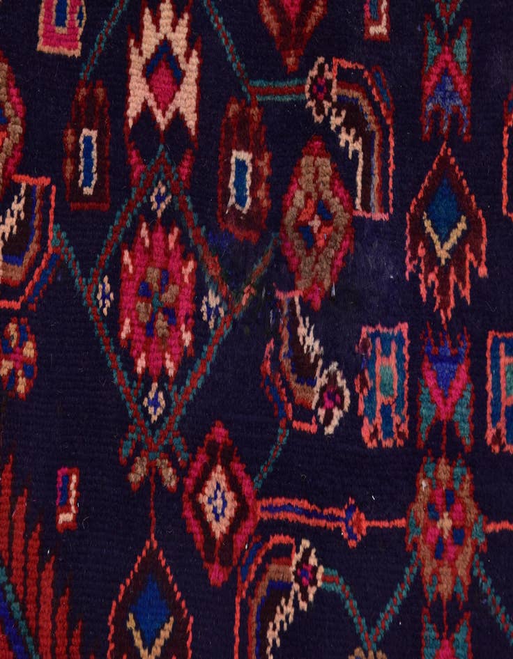 Detail image of 4' 8 x 9' 5  Hand Knotted Farahan Persian Wool Runner Rug