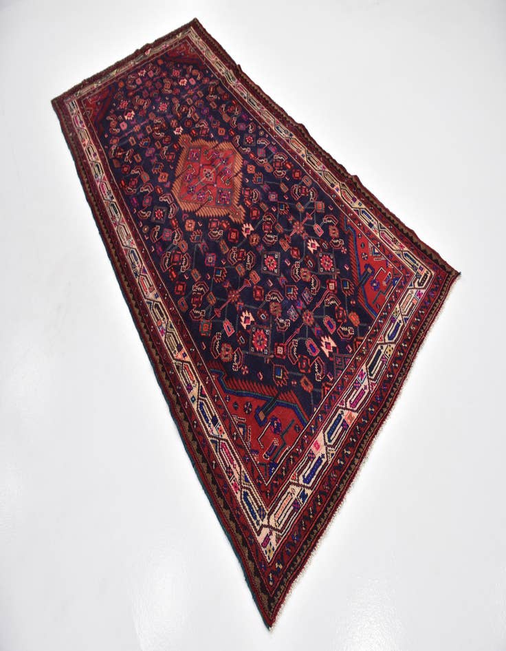 Detail image of 4' 8 x 9' 5 Hand Knotted Farahan Persian Wool Runner Rug