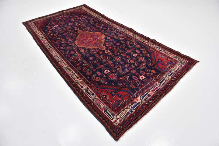 4' 8 x 9' 5 Hand Knotted Farahan Persian Wool Runner Rug