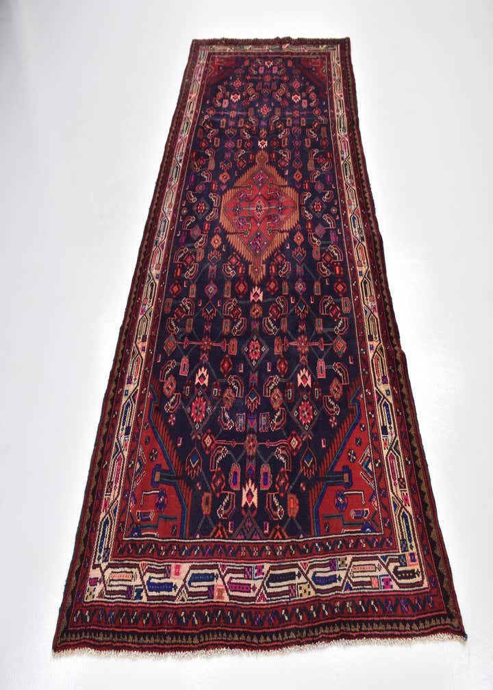 4' 8 x 9' 5 Hand Knotted Farahan Persian Wool Runner Rug