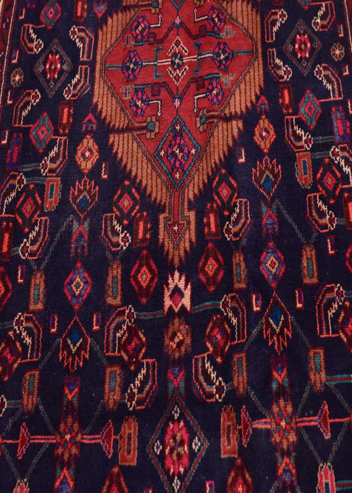 4' 8 x 9' 5 Hand Knotted Farahan Persian Wool Runner Rug
