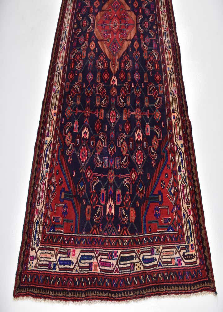 4' 8 x 9' 5 Hand Knotted Farahan Persian Wool Runner Rug