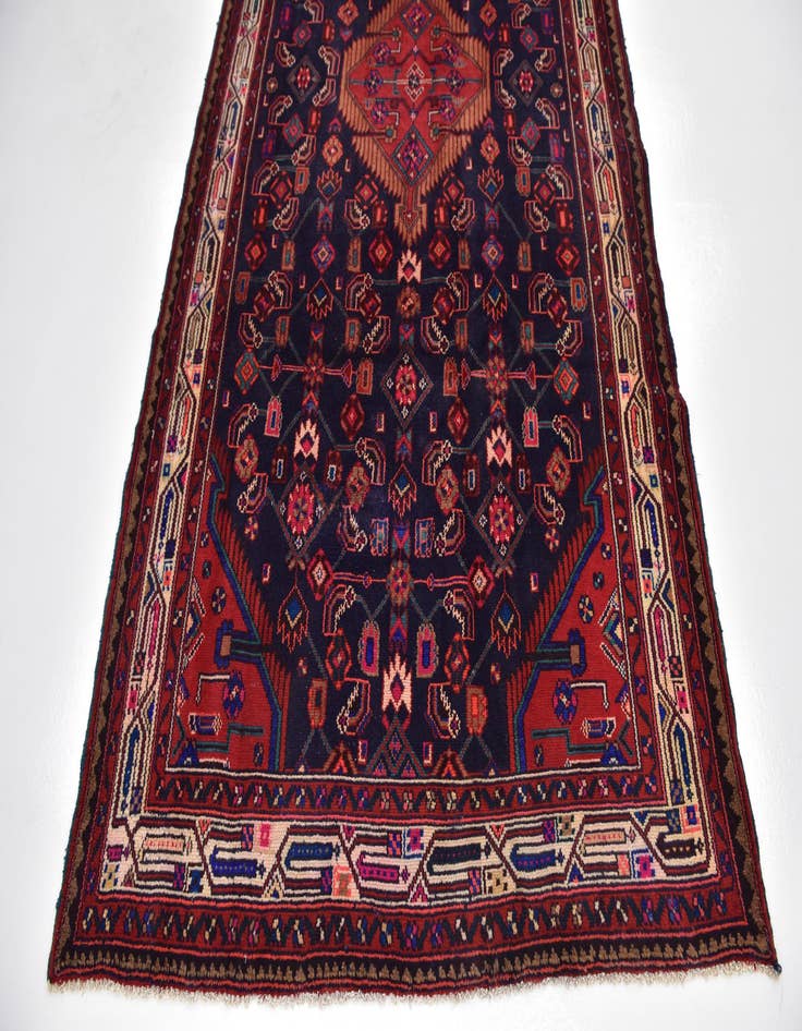 Detail image of 4' 8 x 9' 5 Hand Knotted Farahan Persian Wool Runner Rug