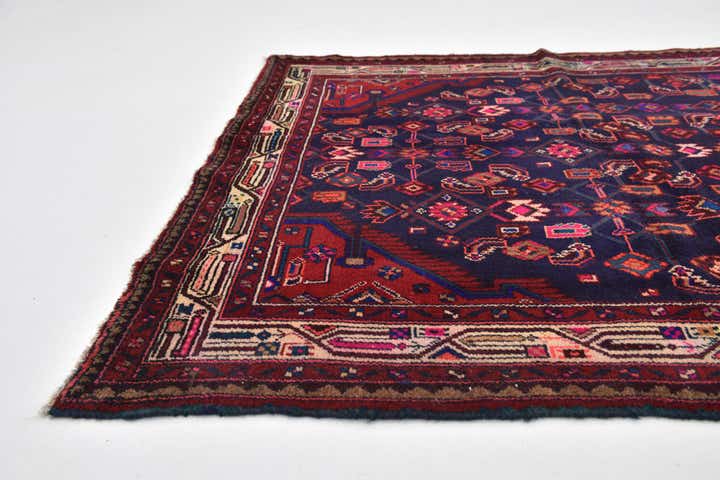 4' 8 x 9' 5 Hand Knotted Farahan Persian Wool Runner Rug