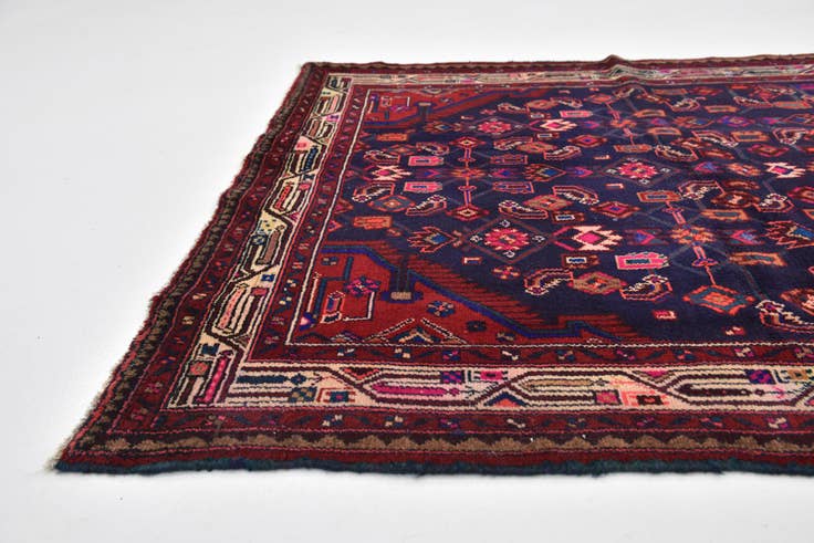 Detail image of 4' 8 x 9' 5 Hand Knotted Farahan Persian Wool Runner Rug