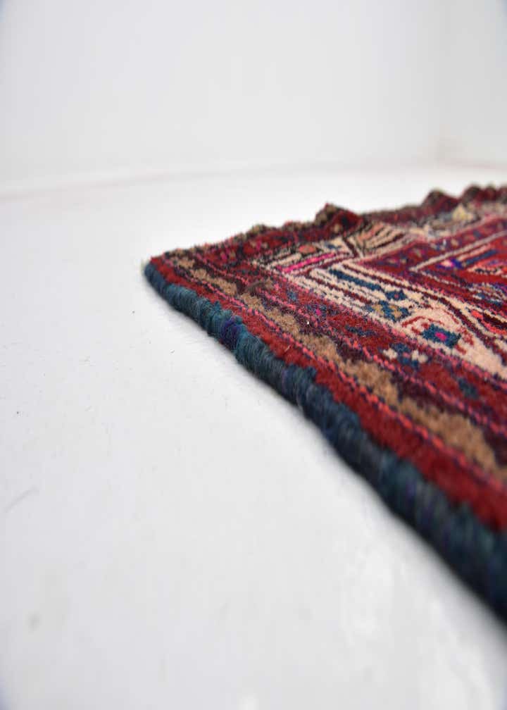 4' 8 x 9' 5 Hand Knotted Farahan Persian Wool Runner Rug
