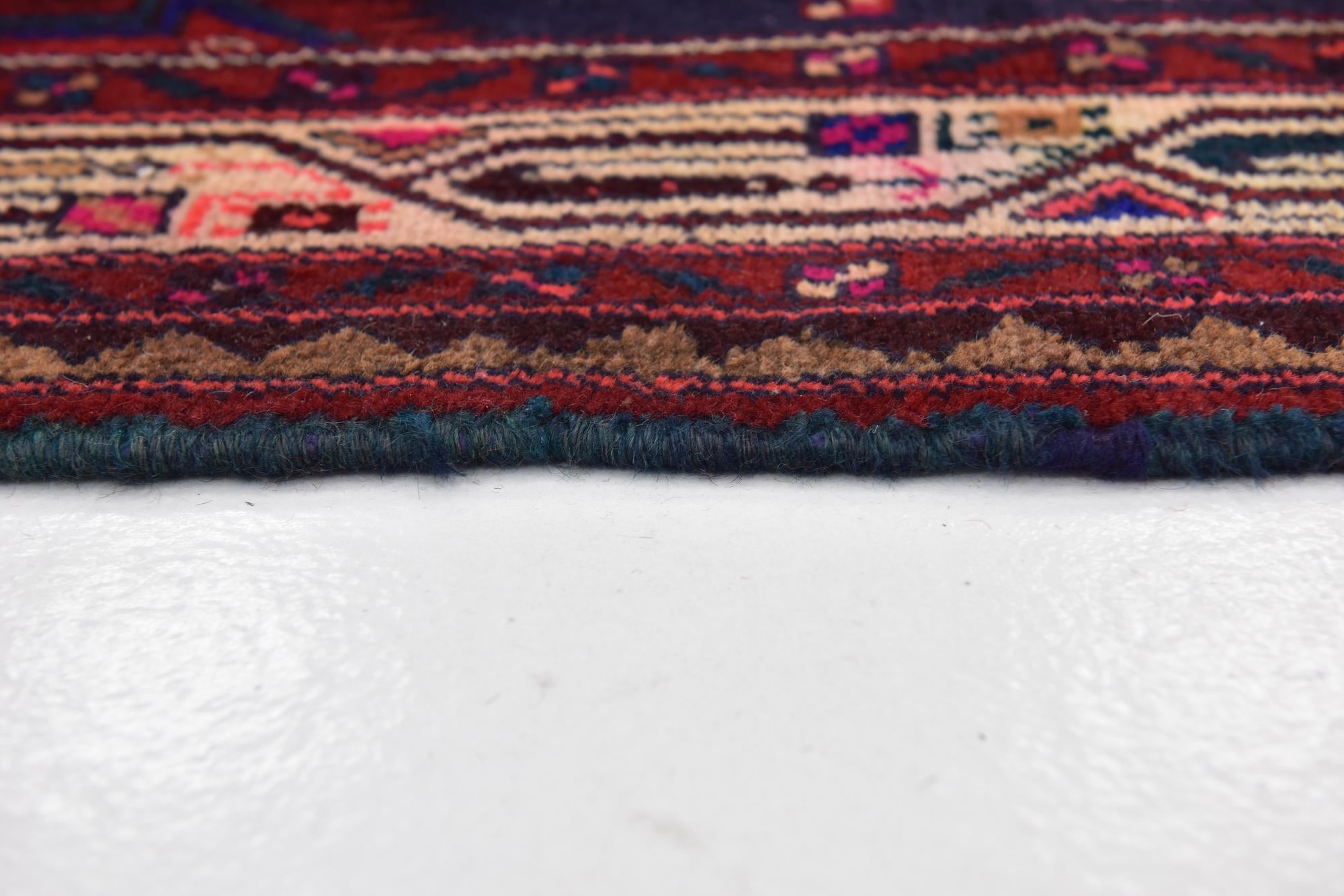 4' 8 x 9' 5 Hand Knotted Farahan Persian Wool Runner Rug