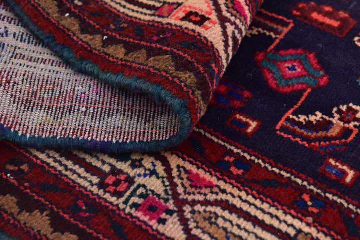 4' 8 x 9' 5 Hand Knotted Farahan Persian Wool Runner Rug