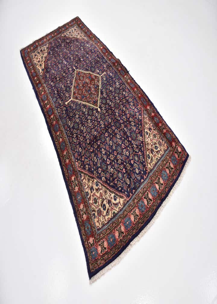 4' 5 x 9' 4 Hand Knotted Farahan Persian Wool Runner Rug