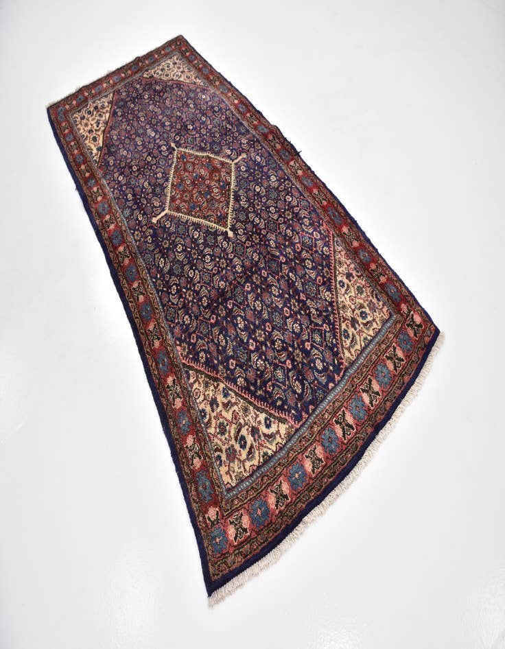 Detail image of 4' 5 x 9' 4 Hand Knotted Farahan Persian Wool Runner Rug
