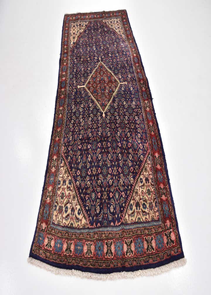 4' 5 x 9' 4 Hand Knotted Farahan Persian Wool Runner Rug