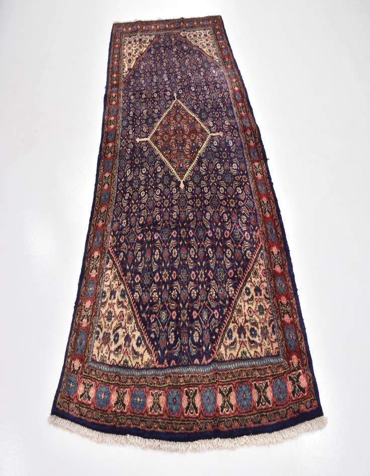 Detail image of 4' 5 x 9' 4  Hand Knotted Farahan Persian Wool Runner Rug