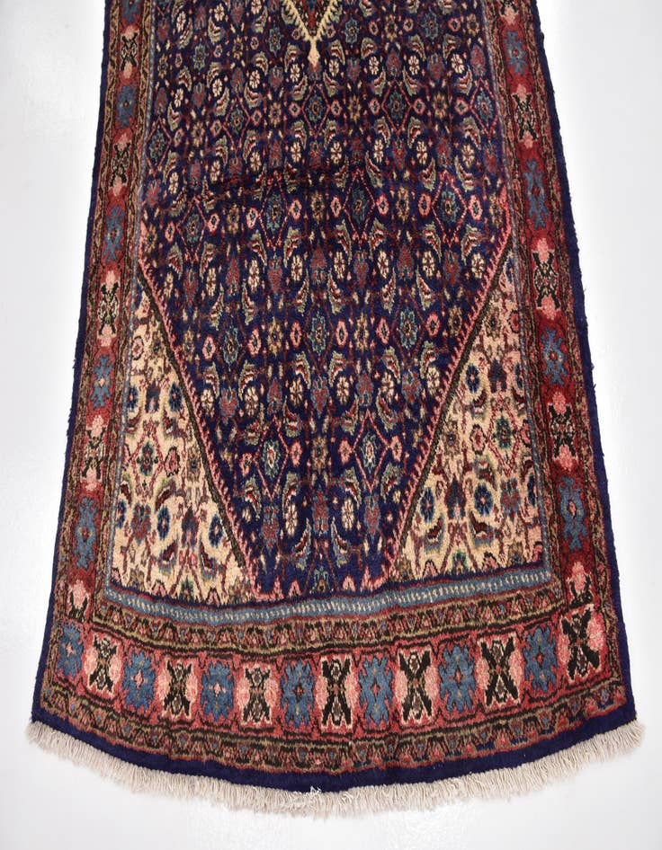 Detail image of 4' 5 x 9' 4  Hand Knotted Farahan Persian Wool Runner Rug