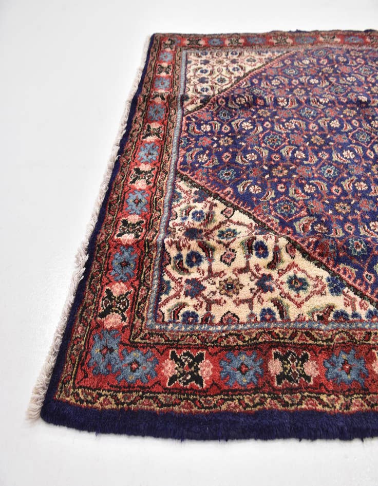 Detail image of 4' 5 x 9' 4  Hand Knotted Farahan Persian Wool Runner Rug