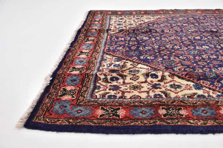 4' 5 x 9' 4 Hand Knotted Farahan Persian Wool Runner Rug