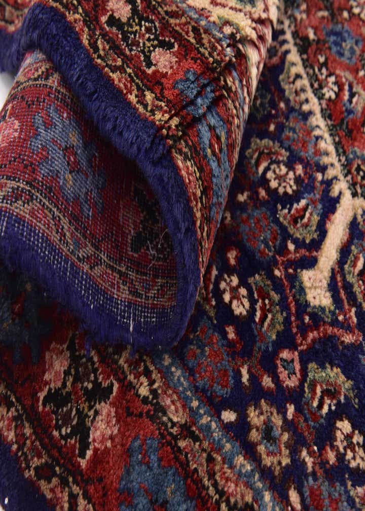 4' 5 x 9' 4 Hand Knotted Farahan Persian Wool Runner Rug