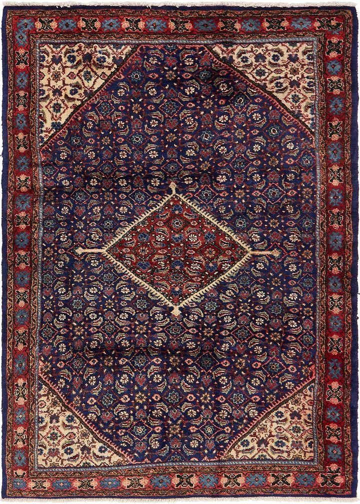 4' 5 x 9' 4 Hand Knotted Farahan Persian Wool Runner Rug