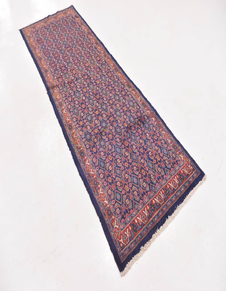 Detail image of 3' 7 x 10' 8  Hand Knotted Farahan Persian Wool Runner Rug