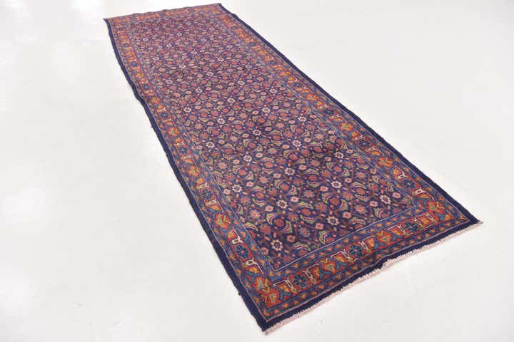 3' 10 x 10' 8 Hand Knotted Farahan Persian Wool Runner Rug