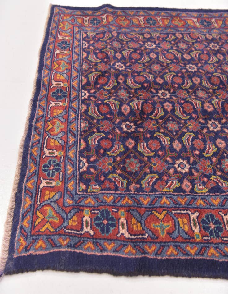 Detail image of 3' 10 x 10' 8  Hand Knotted Farahan Persian Wool Runner Rug