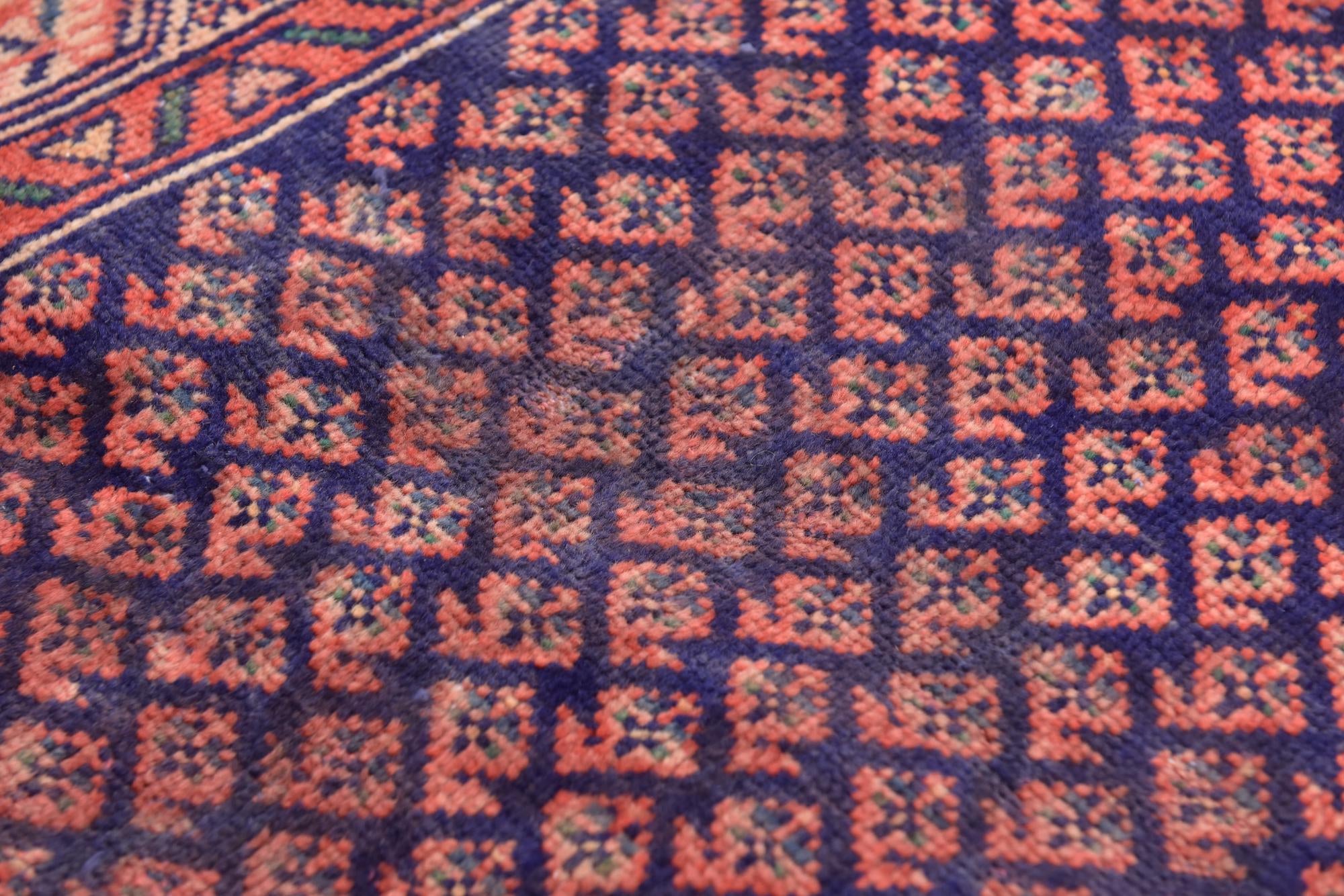 105cm x 295cm anudado a mano Farahan Alfombra Persa Lana Pasillera