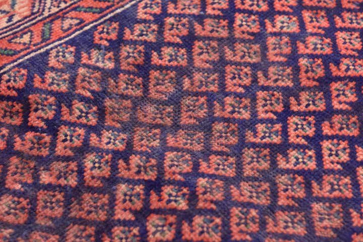 3' 5 x 9' 9 Hand Knotted Farahan Persian Wool Runner Rug