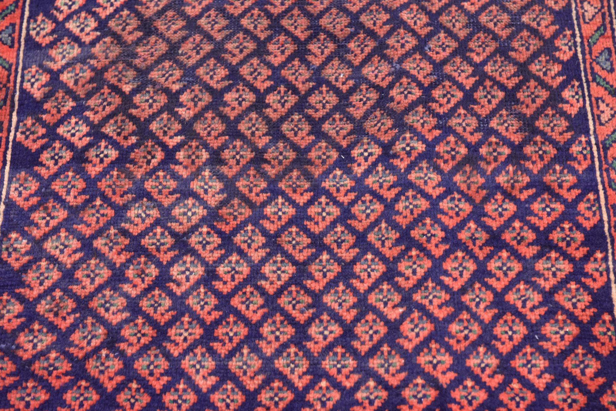 105cm x 295cm anudado a mano Farahan Alfombra Persa Lana Pasillera