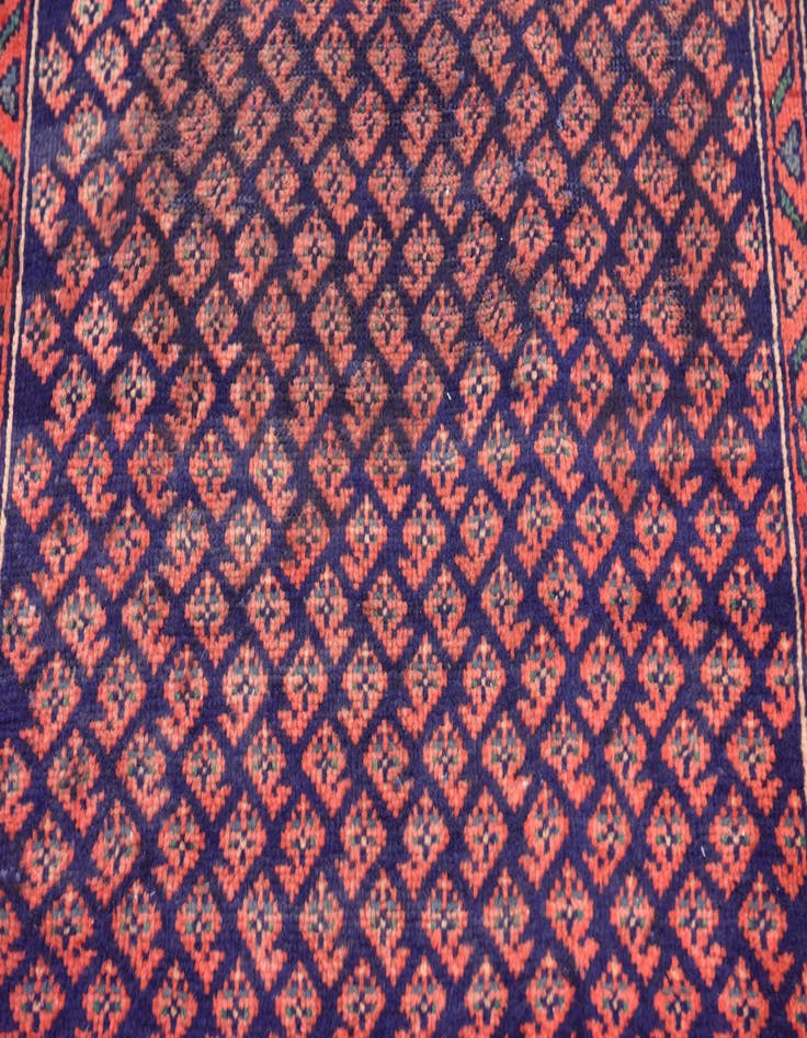 Detail image of 3' 5 x 9' 9  Hand Knotted Farahan Persian Wool Runner Rug