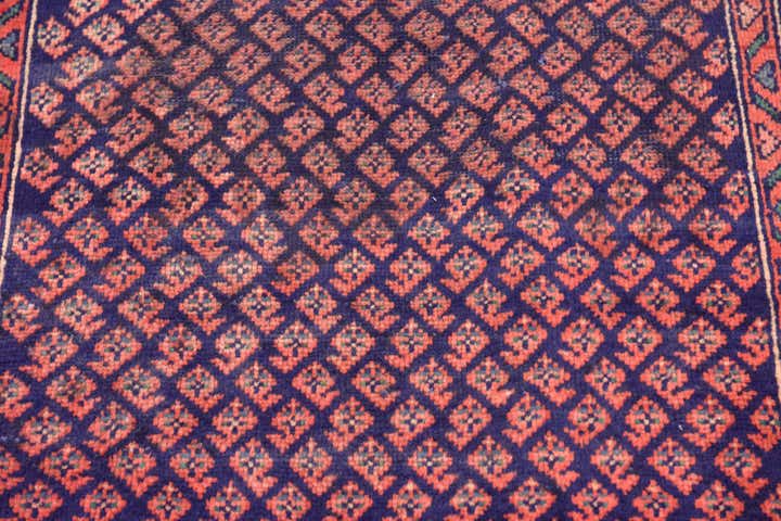 3' 5 x 9' 9 Hand Knotted Farahan Persian Wool Runner Rug