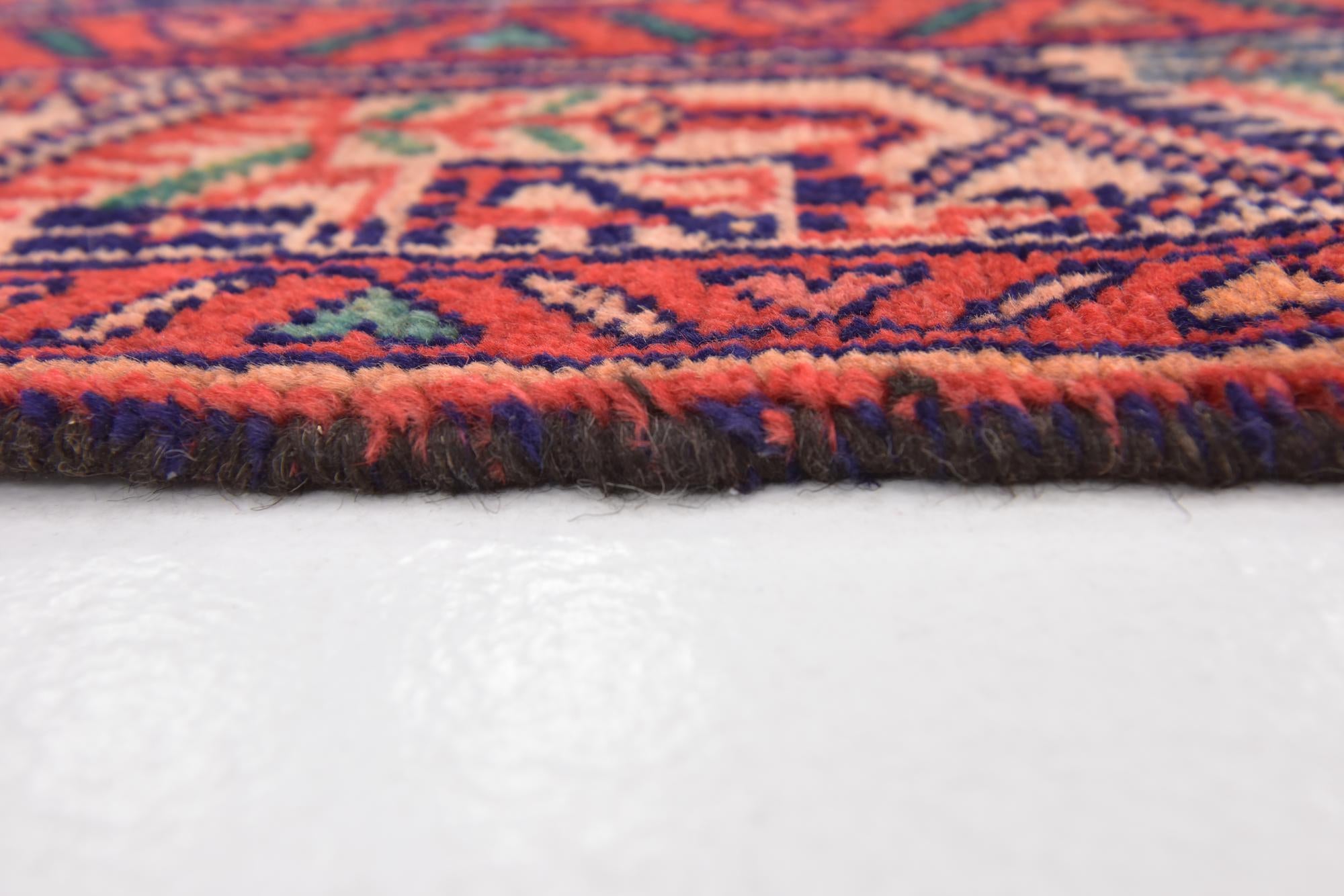 105cm x 295cm anudado a mano Farahan Alfombra Persa Lana Pasillera