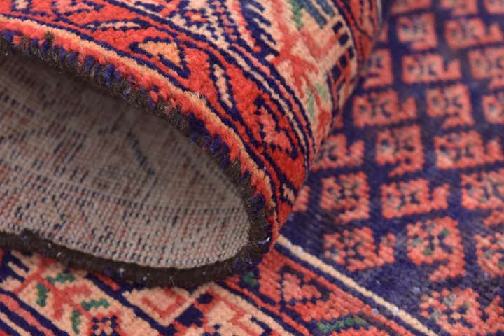 3' 5 x 9' 9 Hand Knotted Farahan Persian Wool Runner Rug