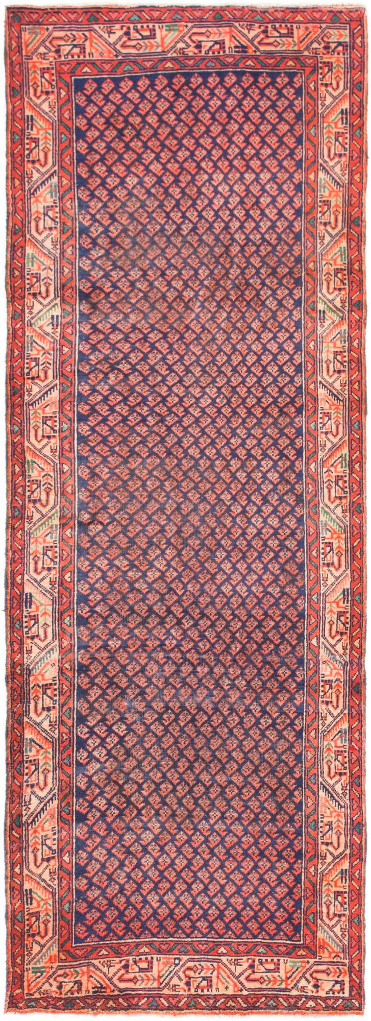 3' 5 x 9' 9 Hand Knotted Farahan Persian Wool Runner Rug