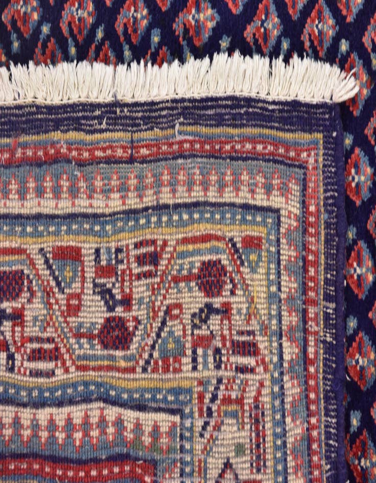 Detail image of 3' 7 x 10' 7  Hand Knotted Farahan Persian Wool Runner Rug