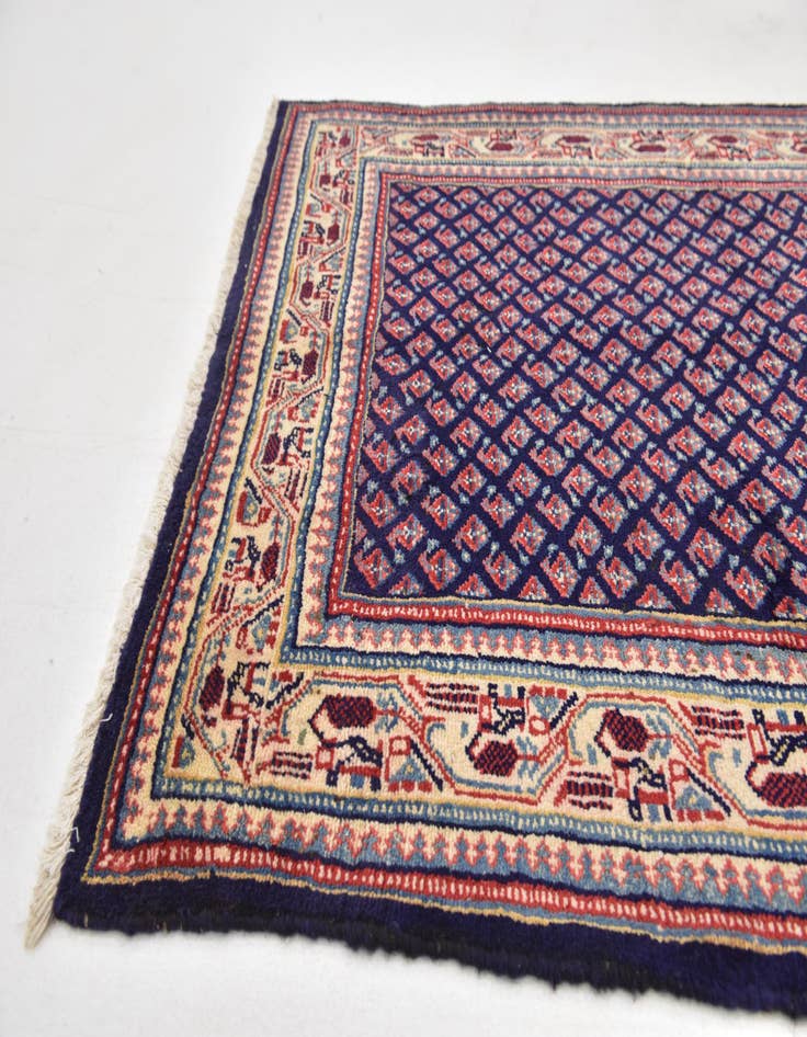 Detail image of 3' 7 x 10' 7  Hand Knotted Farahan Persian Wool Runner Rug