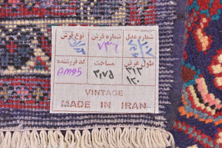 4' x 10' 3 Hand Knotted Farahan Persian Wool Runner Rug