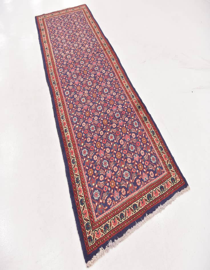 Detail image of 4' x 10' 3  Hand Knotted Farahan Persian Wool Runner Rug