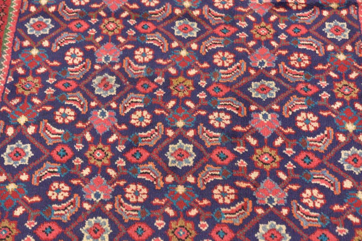 Detail image of 4' x 10' 3 Hand Knotted Farahan Persian Wool Runner Rug